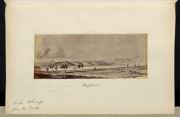 Unknown:Abyssinia. Lake Ashangi from the North,16x12