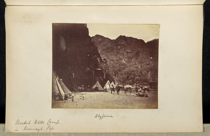 Ronald Ruthven Leslie-Melville:Abyssinia. Undul Wells Camp i,16x12