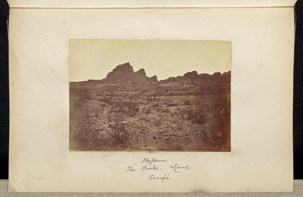 Ronald Ruthven Leslie-Melville:Abyssinia. The Rocks and Camp, Poster Print Wall Art
