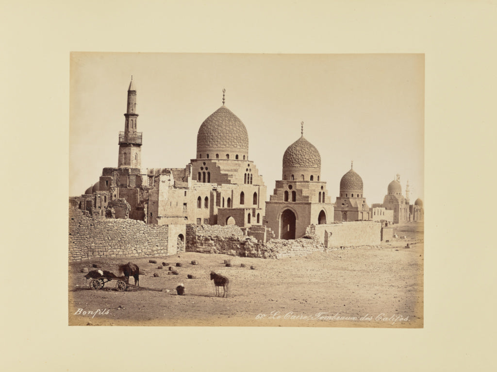Félix Bonfils:Le Caire, Tombeaux des Califes, Poster Print Wall Art
