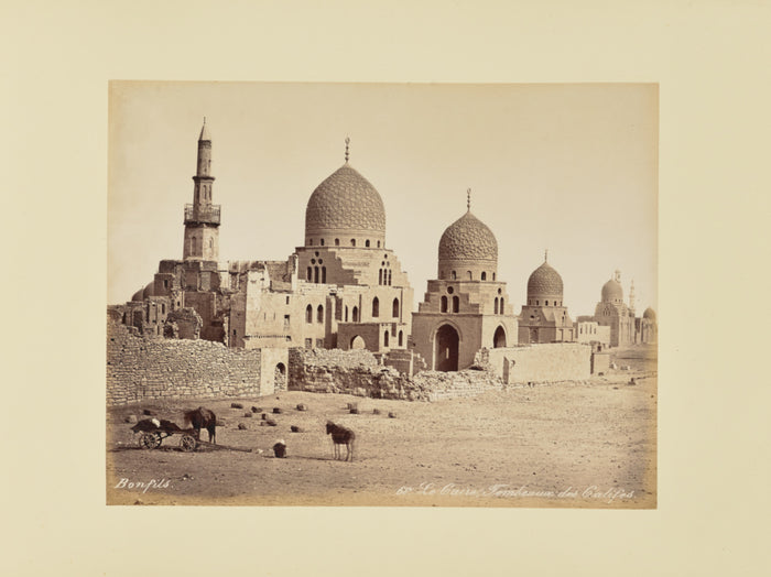 Félix Bonfils:Le Caire, Tombeaux des Califes,16x12
