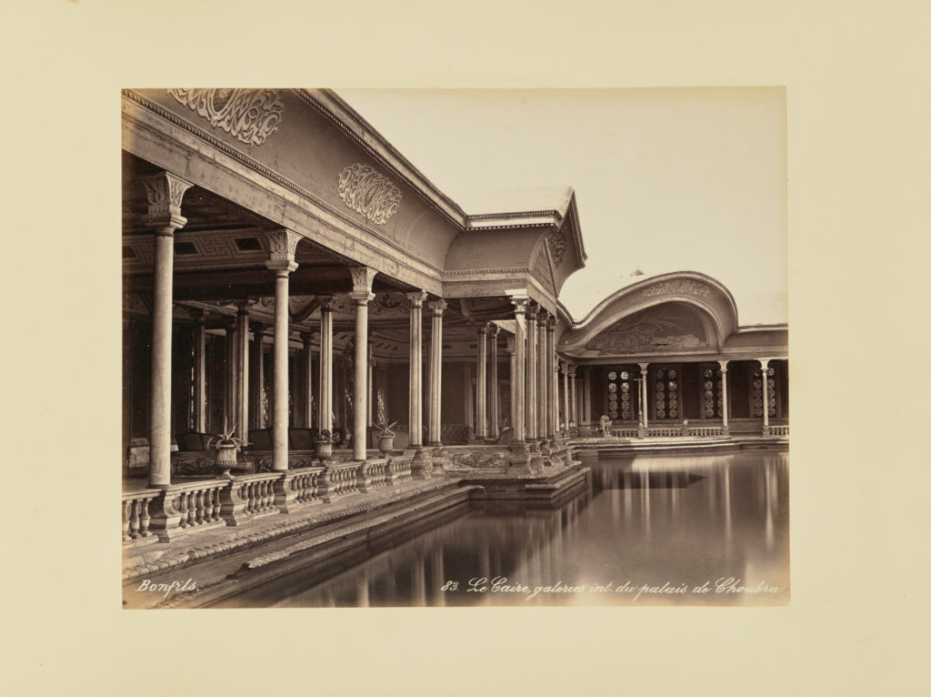 Félix Bonfils:Le Caire, galeries int. du palais de Choubra, Poster Print Wall Art