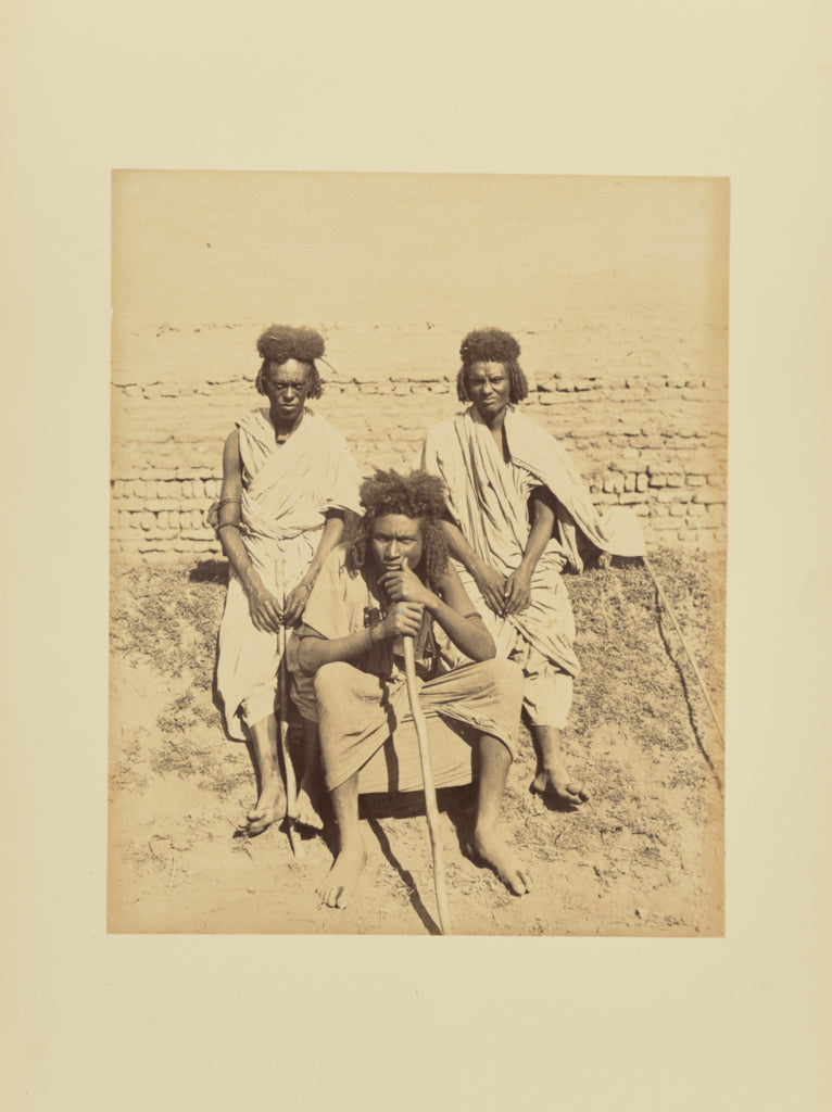 Unknown maker, French:[Group Portrait of Beja Men], Poster Print Wall Art