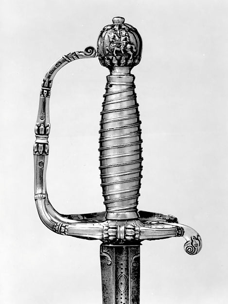 Smallsword hallmarked for 1683–84 IW, Poster Print - Wall Art