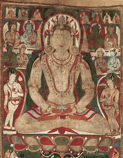 The Buddha Amitayus Attended by Bodhisattvas 11th or early 12t,  Poster Print Wall Art