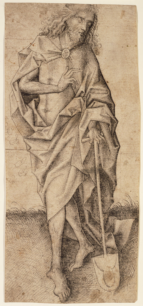 Upper Rhenish Master:Christ as the Gardener, Poster Print Wall Art