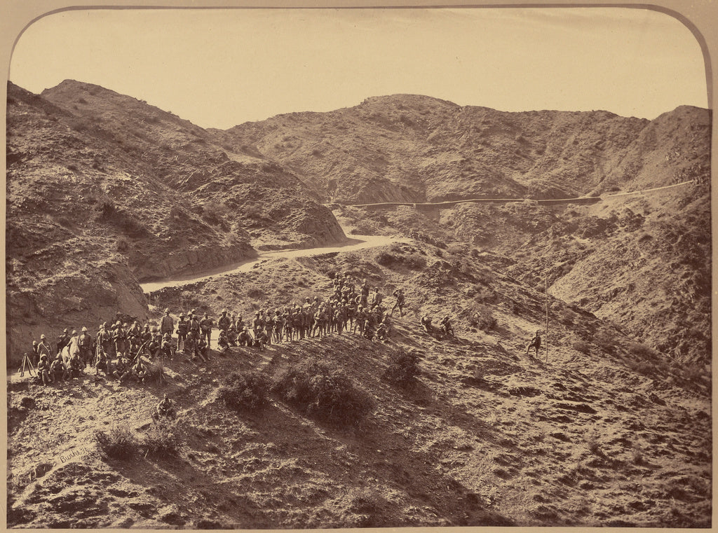 John Burke:[British soldiers in desert], Poster Print Wall Art