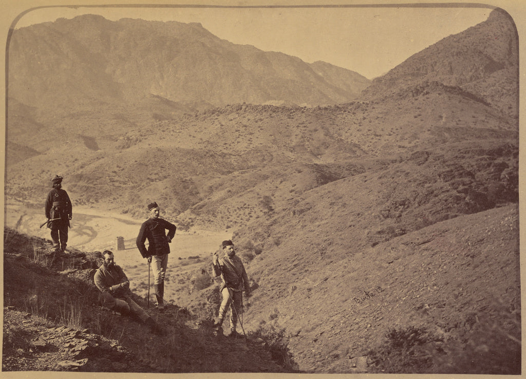 John Burke:[Soldiers on hillside], Poster Print Wall Art