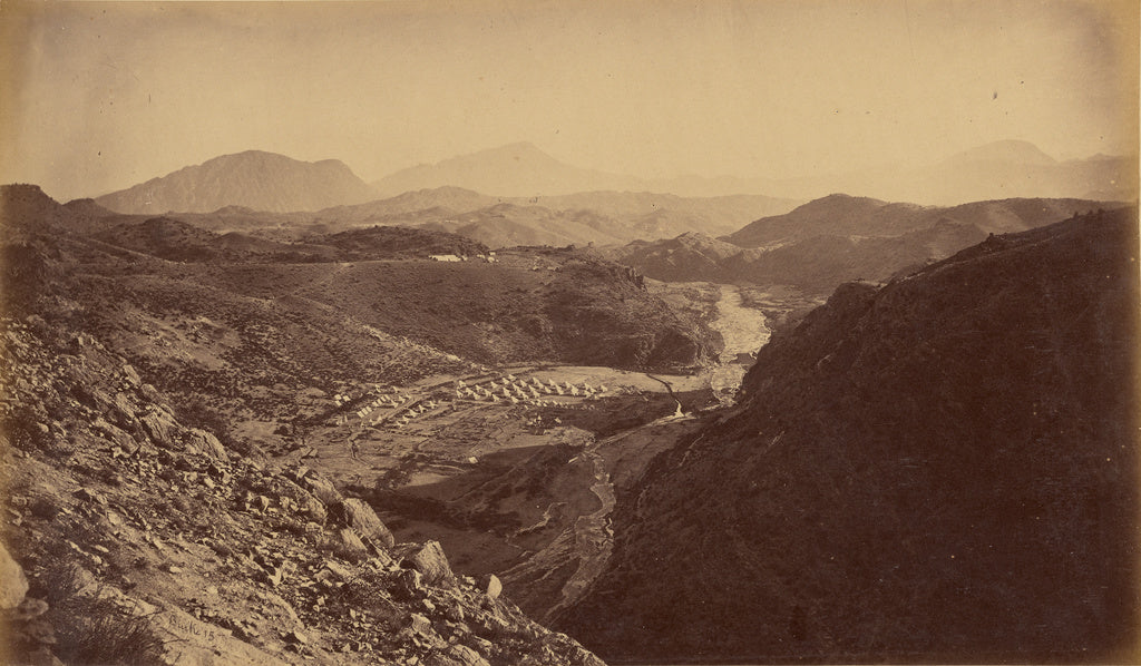 John Burke:General View from Ali Musjid, looking back toward, Poster Print Wall Art