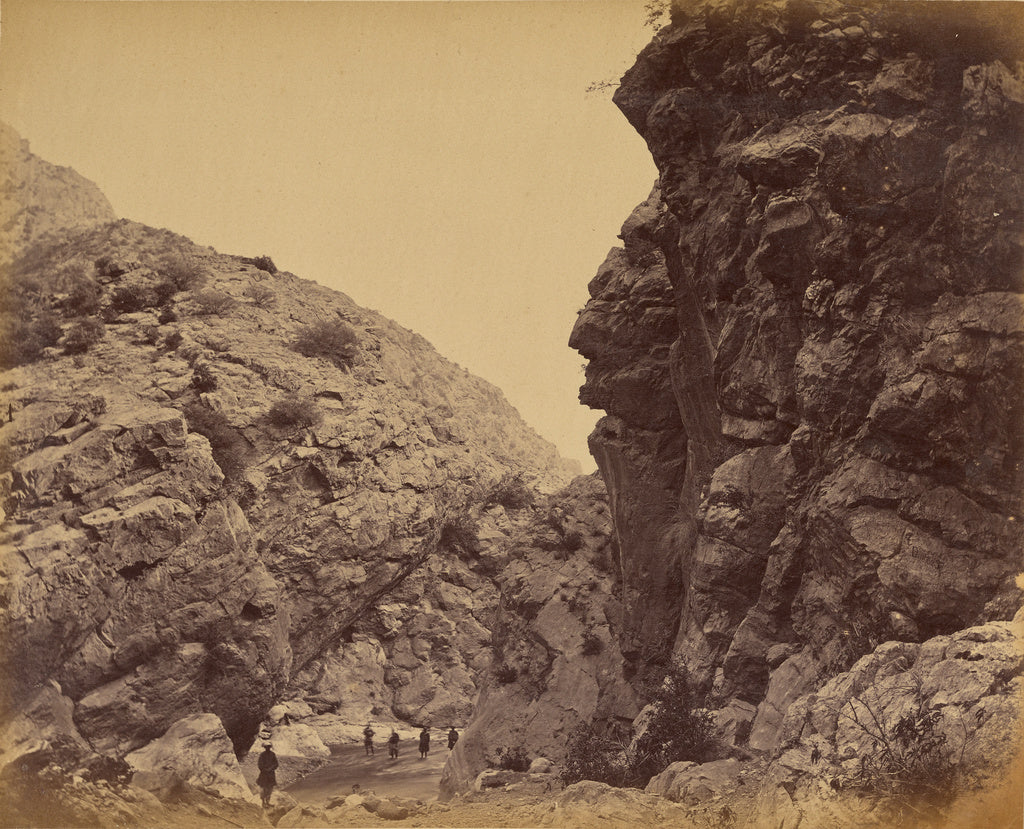 John Burke:Rocky bit in the Pass, near Ali Musjid, Poster Print Wall Art