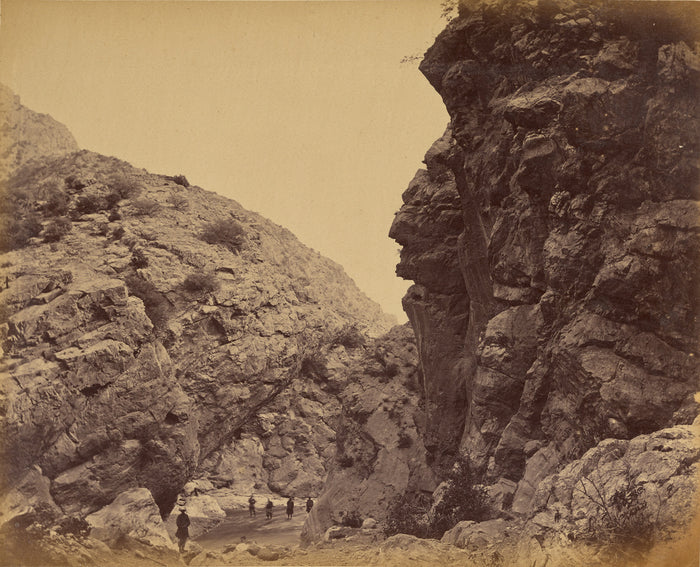 John Burke:Rocky bit in the Pass, near Ali Musjid,16x12