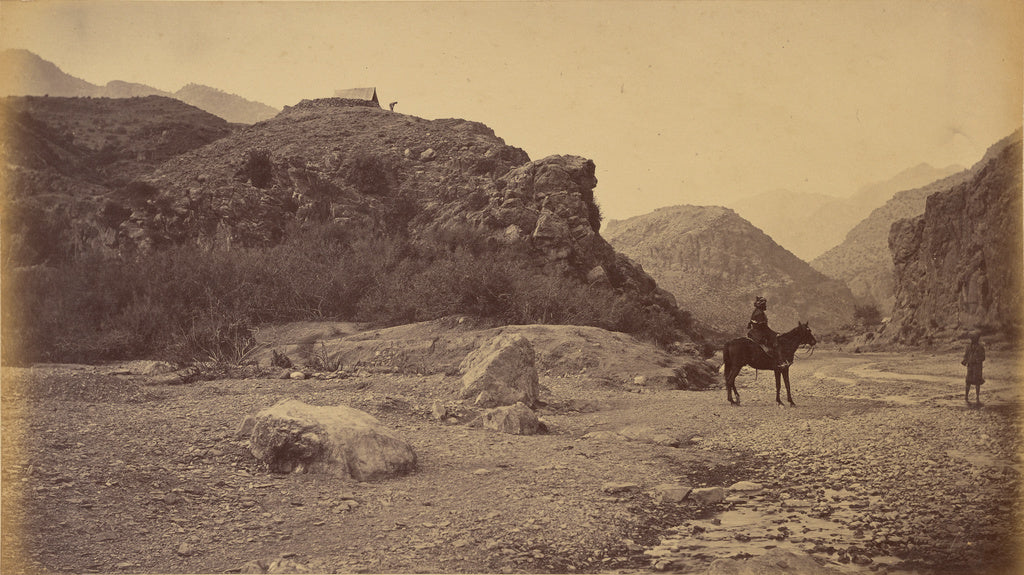 John Burke:View looking up Gorge from below Sultan Tarra, sh, Poster Print Wall Art