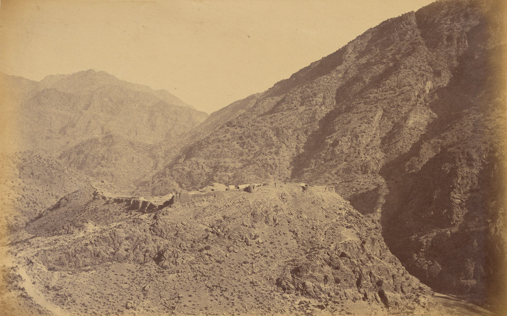 John Burke:Ali Musjid and surroundings, from left of the 3 P, Poster Print Wall Art