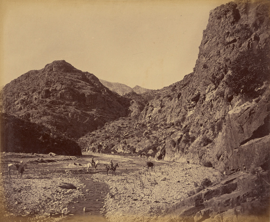 John Burke:View in the Pass near Ali Musjid showing Tortang, Poster Print Wall Art