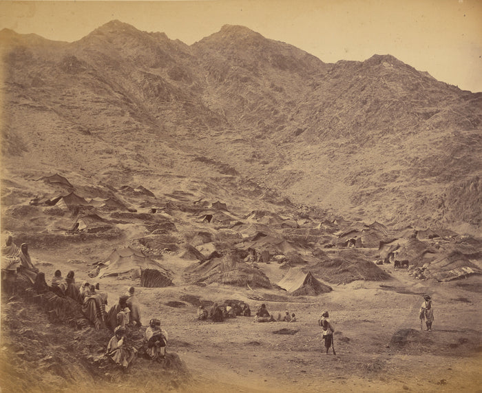John Burke:Kutchi (Gipsy) Village and Encampment near Dakka,16x12