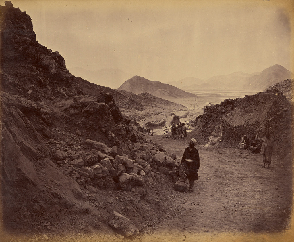John Burke:View of the descent from Khurd Khyber, looking to, Poster Print Wall Art