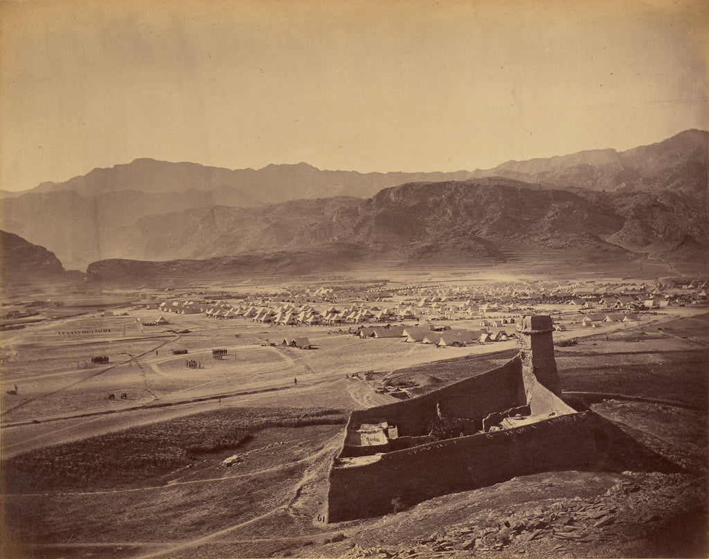 John Burke:[Distant view of camp], Poster Print Wall Art