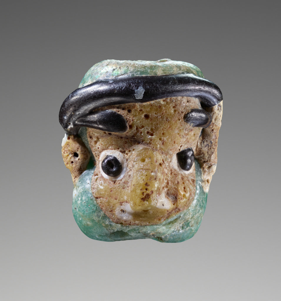Unknown:Flamed-worked Head bead, Poster Print Wall Art