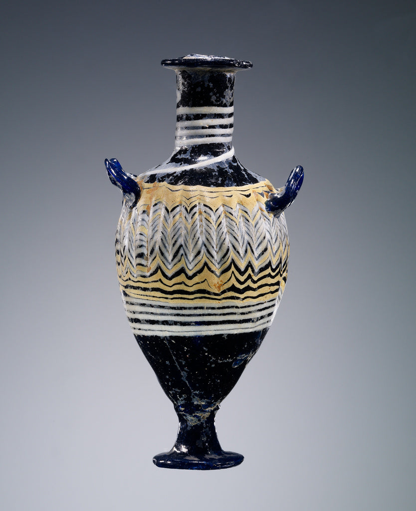 Unknown:Core-formed Dark Blue Amphoriskos, Poster Print Wall Art