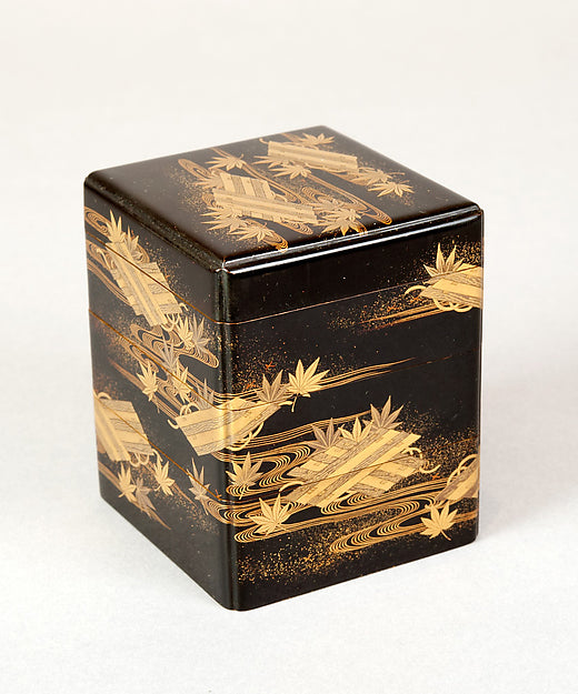 Tiered Box with Design of Maple and Raft 18th cent,  Poster Print Wall Art