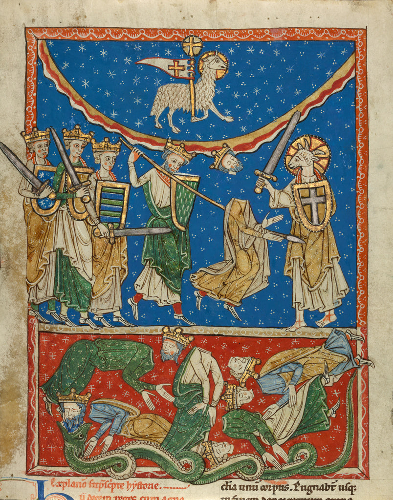 Unknown:The Lamb Defeating the Ten Kings, Poster Print Wall Art