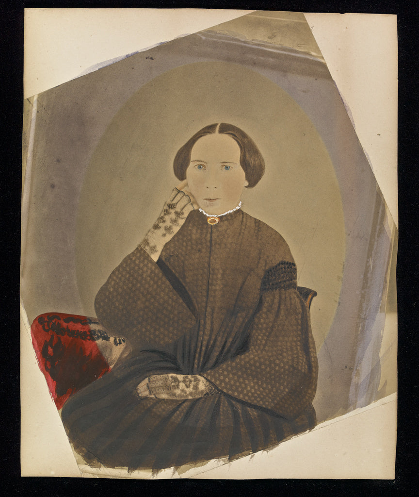 Unknown maker, American:[Portrait of seated woman], Poster Print Wall Art
