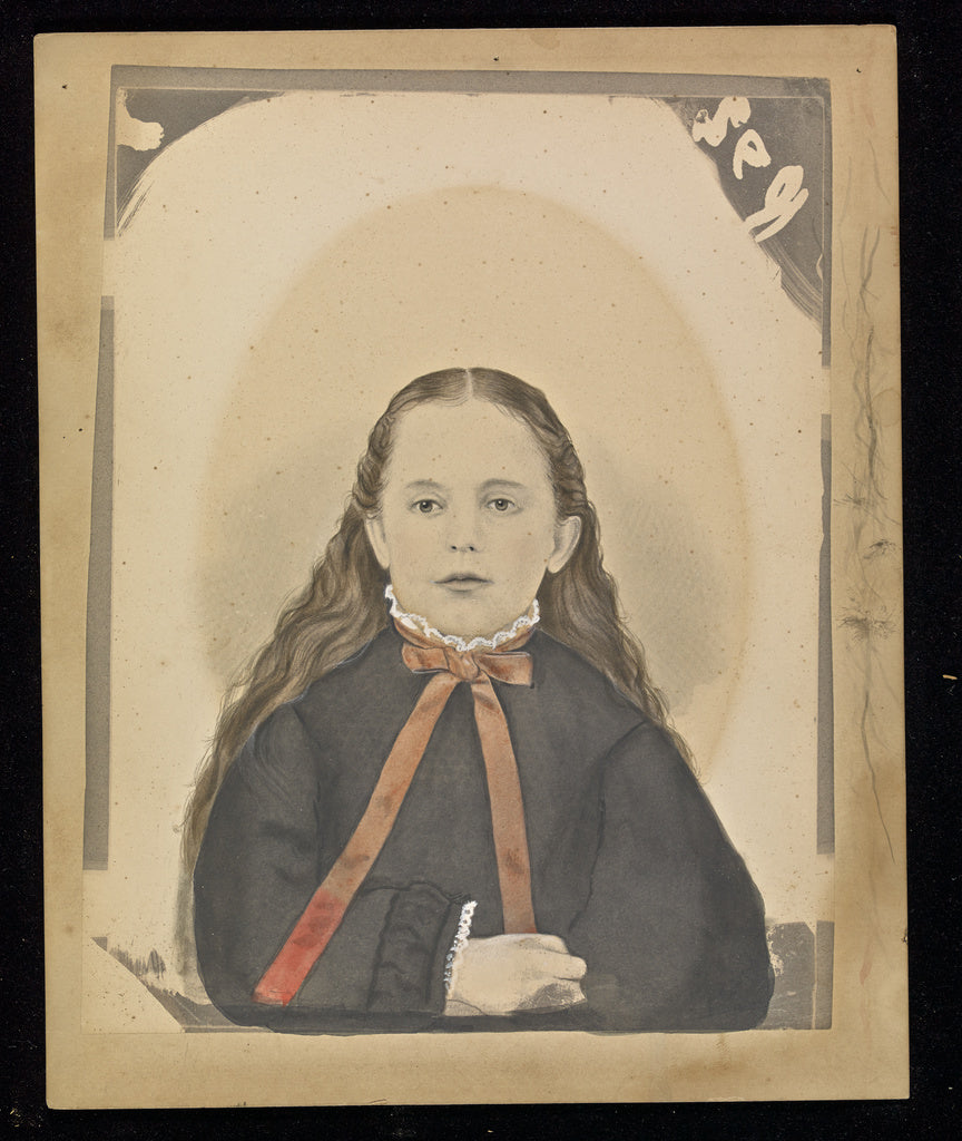 Unknown maker, American:[Portrait of a young girl], Poster Print Wall Art