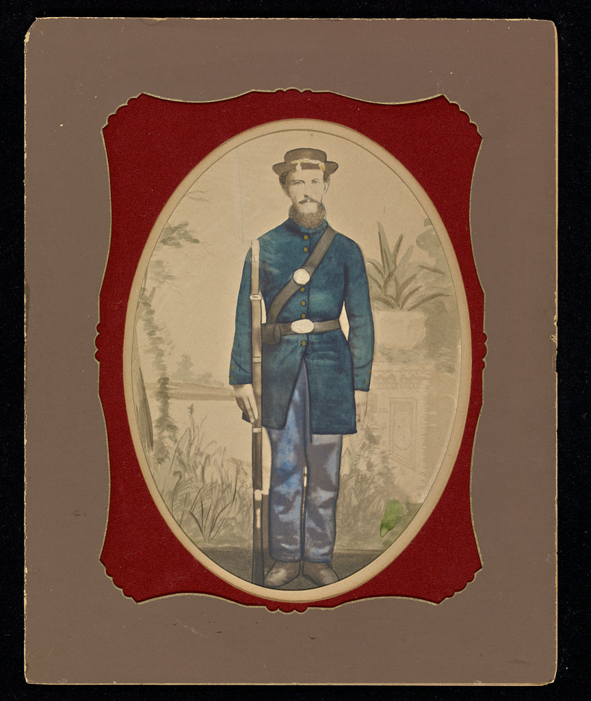 Unknown maker, American:[Portrait of a Union soldier], Poster Print Wall Art