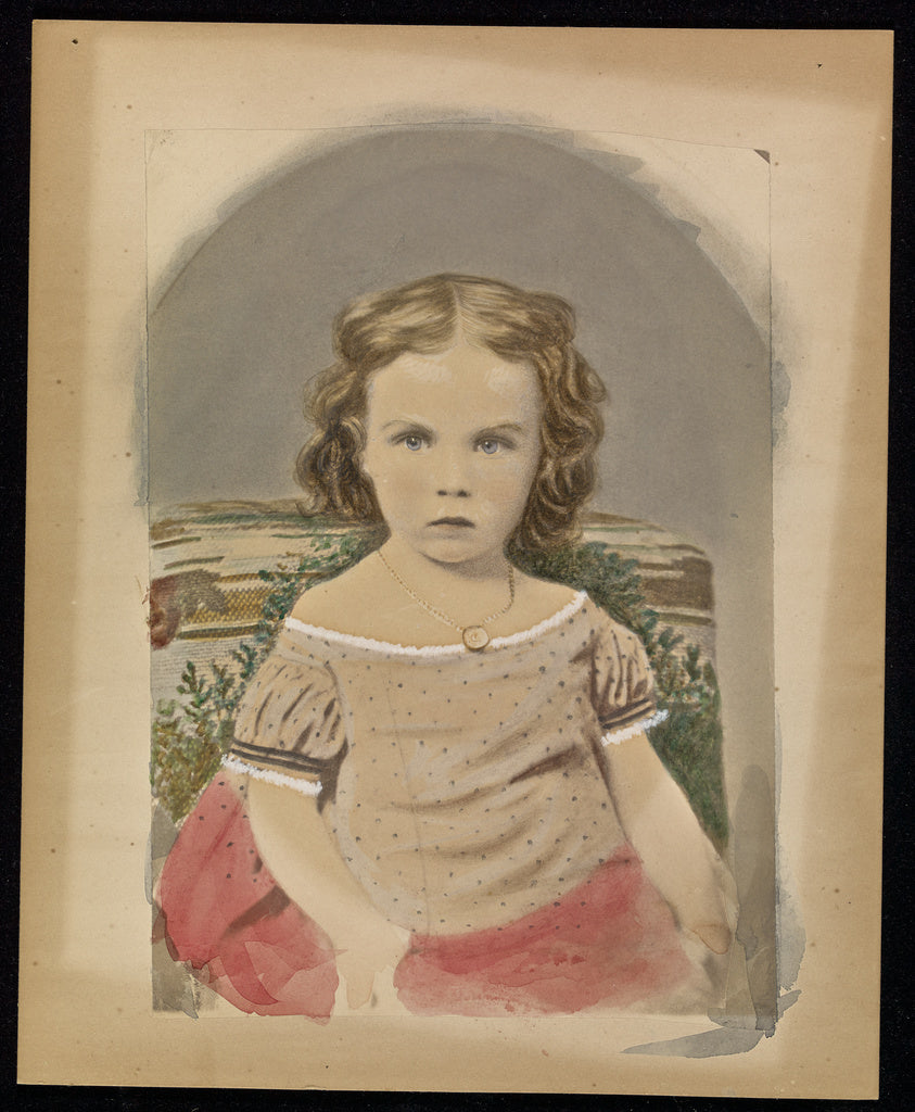 Unknown maker, American:[Portrait of a girl], Poster Print Wall Art