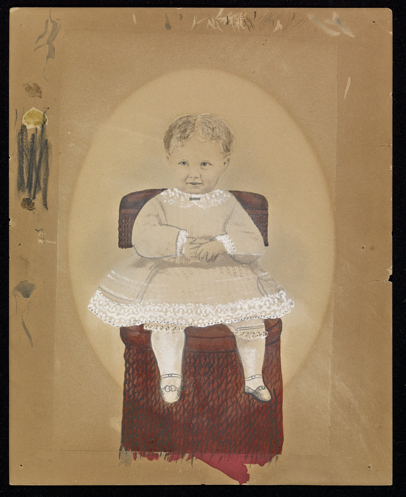 Unknown maker, American:[Portrait of a child], Poster Print Wall Art