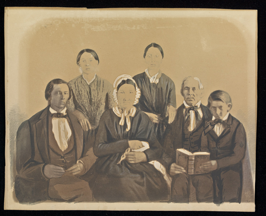 Unknown maker, American:[Group portrait of the Pratt family , Poster Print Wall Art