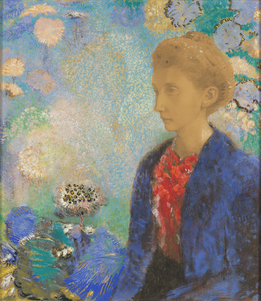 Odilon Redon:Baronne de Domecy, Poster Print Wall Art