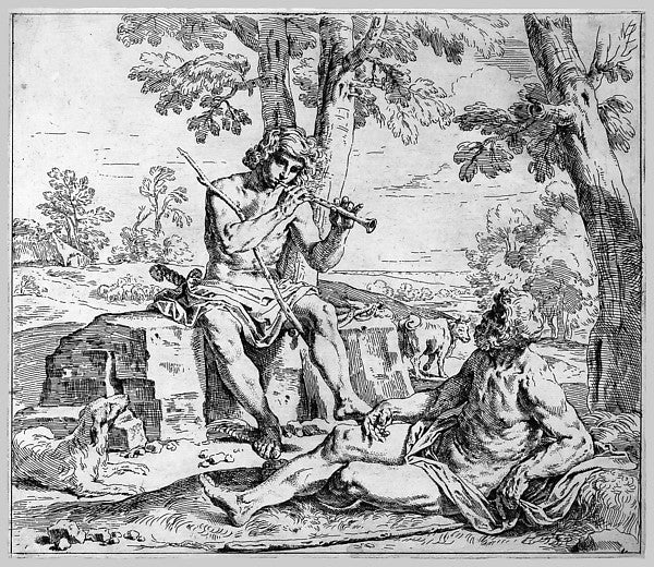 Scrapbook Containing Italian Etchings of the 17th and 18th Cen,  Poster Print Wall Art