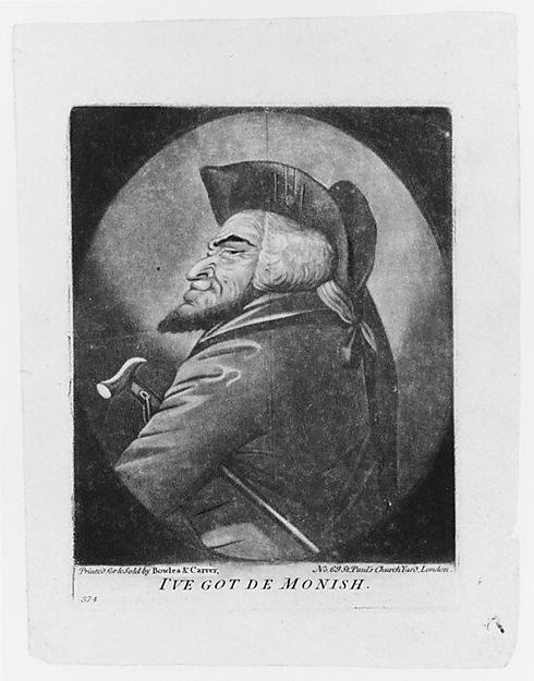 I've Got de Monish [after 1792]-Anonymous,British,18th cent, Poster Print