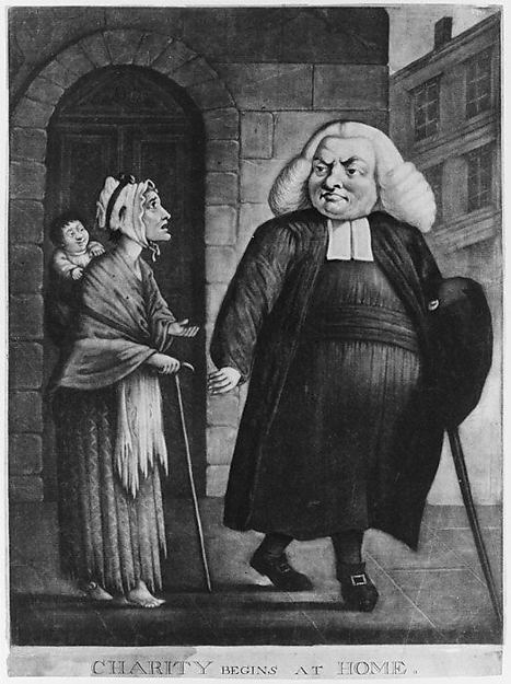 Charity Begins at Home March 20,1773-Anonymous,British,18th,16x12"(A3)Poster