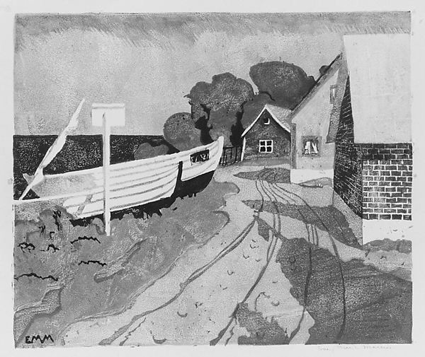 Fishermen's Houses 20th cent-Eva Maria Marcus,  Poster Print Wall Art