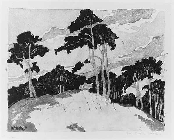Landscape early 20th cent-Eva Maria Marcus,  Poster Print Wall Art