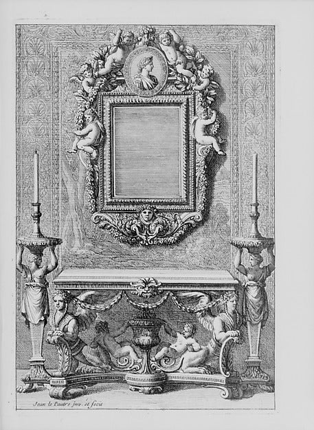 Oeuvres. Vols. I-IV 17th cent-Jean Le Pautre,Pierre Le Pautre, Poster Print