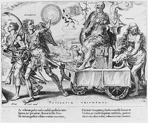 Triumph of Patience 16th cent-Dirk Volckertsz Coornhert,After,  Poster Print Wall Art