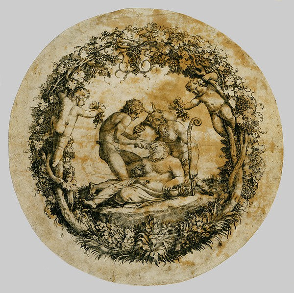 Wilton album  folio 41 -  The Drunken Silenus  c1597–1600-Anniba,  Poster Print Wall Art