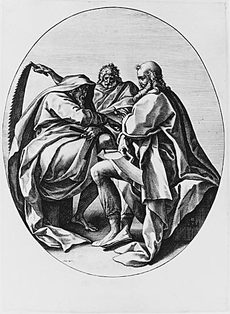 Saints Matthias  Simon  and Judas Thadeus  from the series The, Poster Print