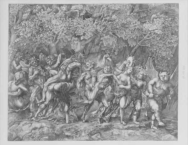 Bacchanal c1557-Giulio Sanuto,After Domenico Campagnola  1500, Poster Print