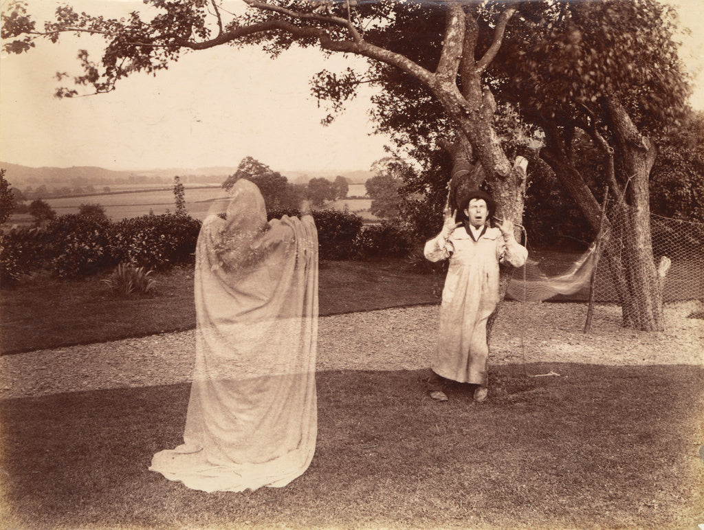 W.S. Hobson:[Amateurs playing ghost scene], Poster Print Wall Art