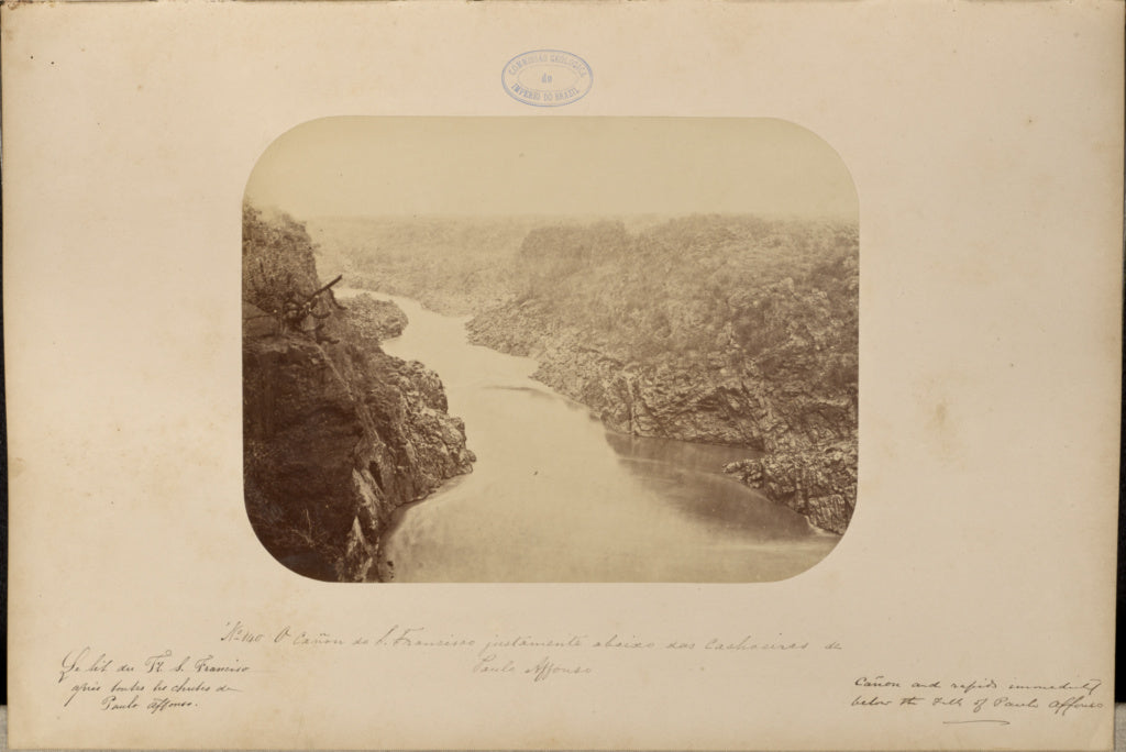 Marc Ferrez:A cañon do São Francisco justamente abaixo das, Poster Print Wall Art