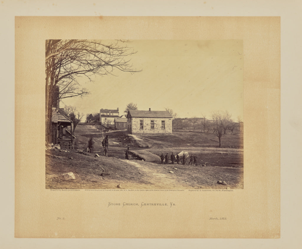 Barnard & Gibson:Stone Church, Centreville, Va., Poster Print Wall Art