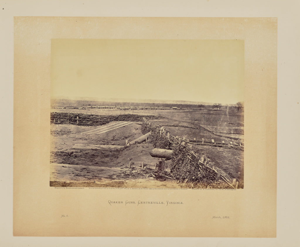 Barnard & Gibson:Quaker Guns, Centreville, Virginia, Poster Print Wall Art