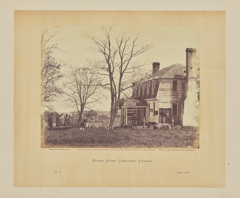 Wood & Gibson:Moore House, Yorktown, Virginia,16x12"(A3)Poster