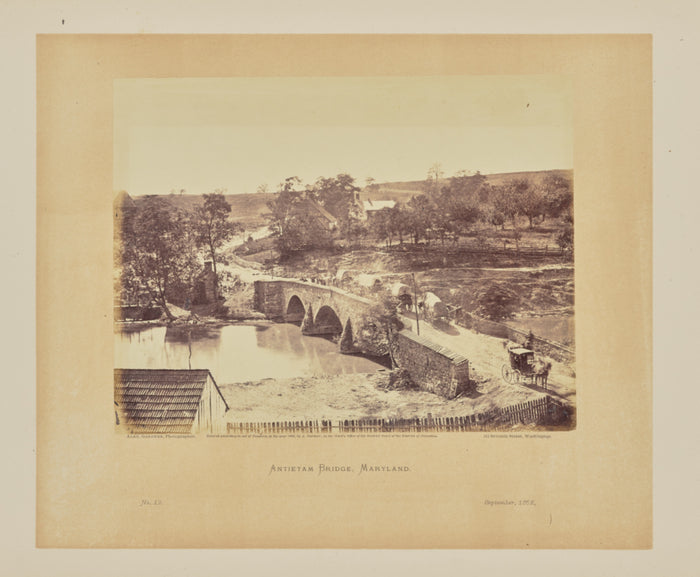 Alexander Gardner:Antietam Bridge, Maryland,16x12
