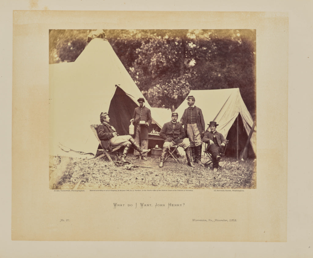 Alexander Gardner:What do I want, John Henry?, Poster Print Wall Art