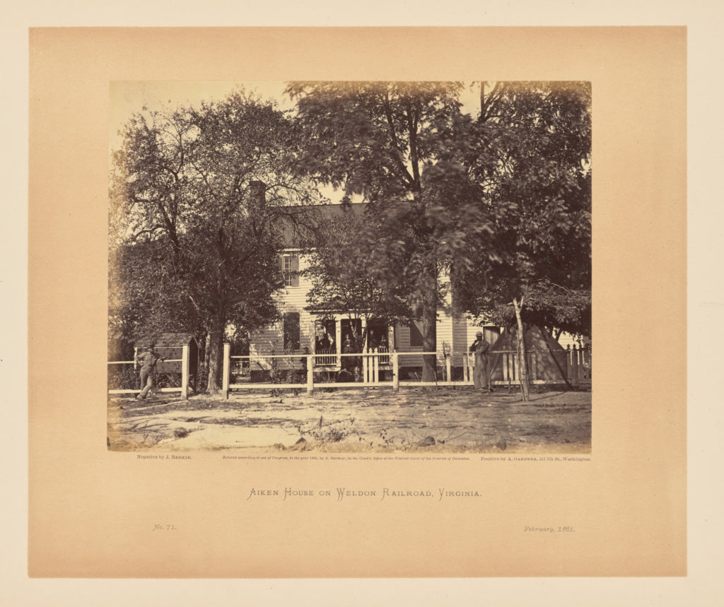 John Reekie:Aiken House on Weldon Railroad, Virginia,16x12"(A3)Poster